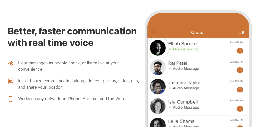 Unlimited Voxer voice-and-text access between sessions